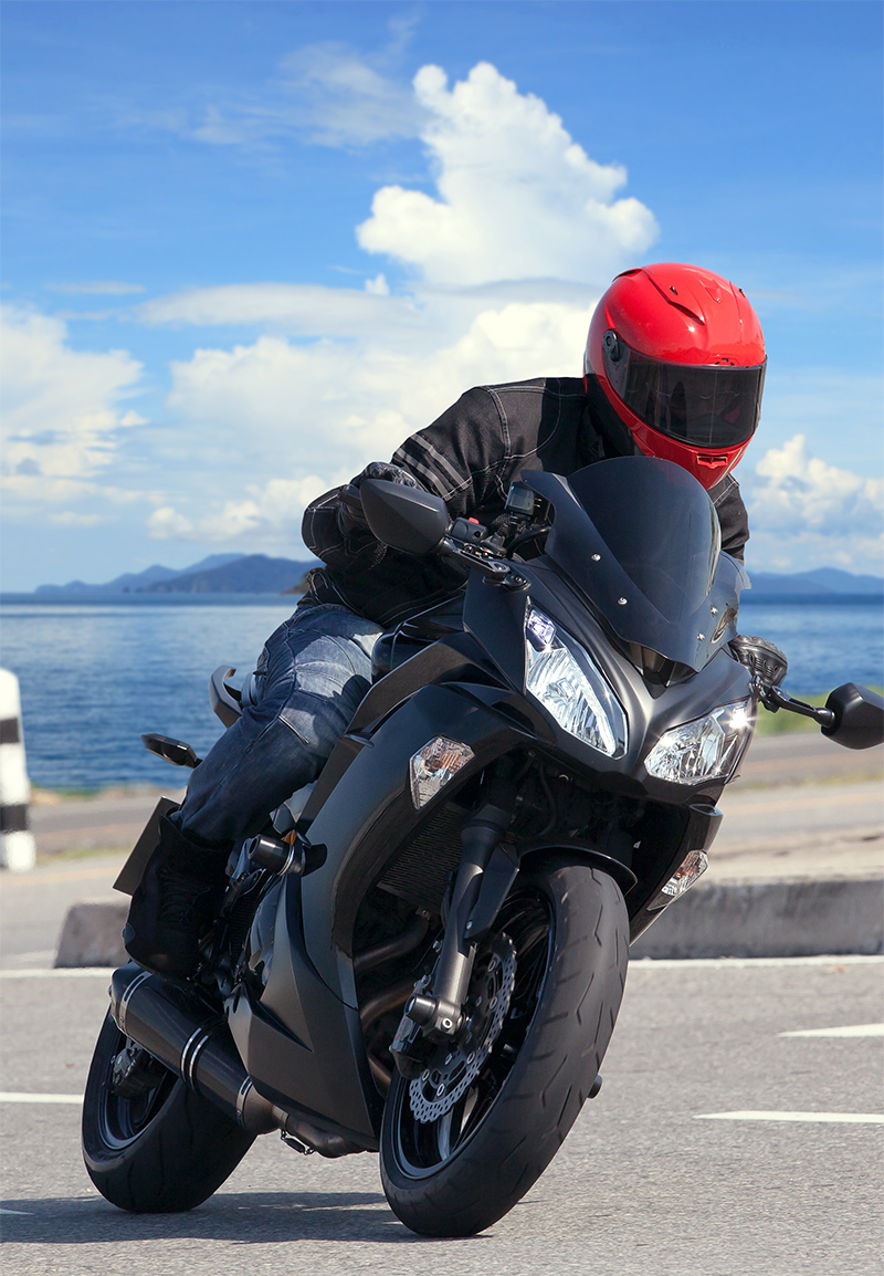 Precautions for wearing motorcycle